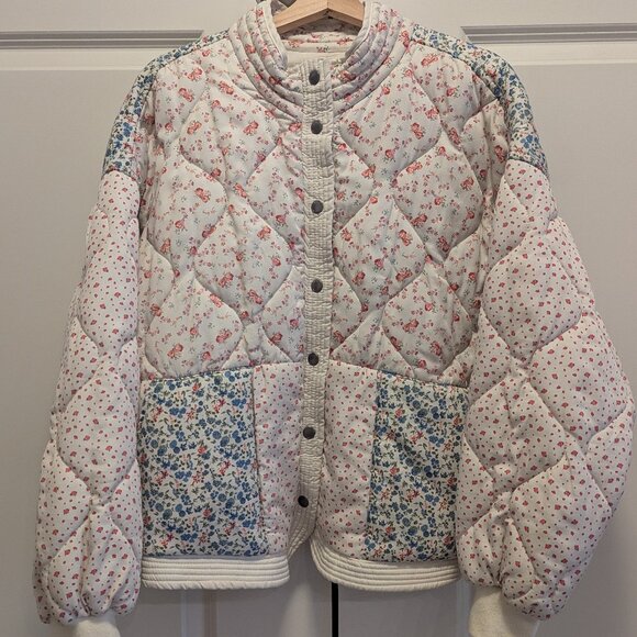 BLANK NYC Quilted Floral Jacket - Picture 1 of 3